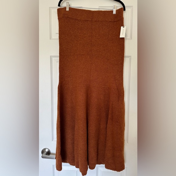NWT 🦌 Maeve by Anthropologie Fit and Flare Sweater Wool Midi/Maxi Skirt - Picture 5 of 11